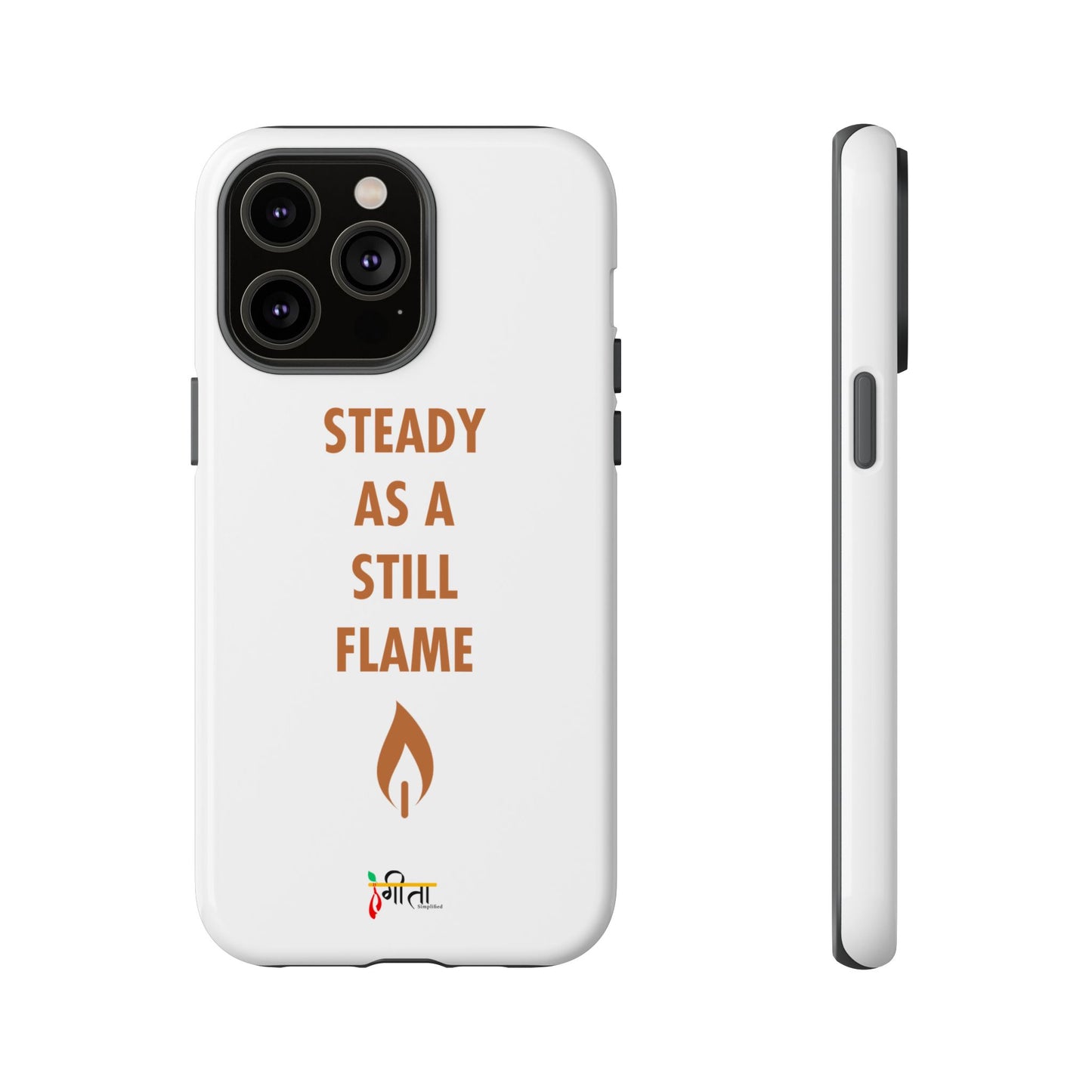 “Still Flame” – The Strength of Inner Calm Phone Case