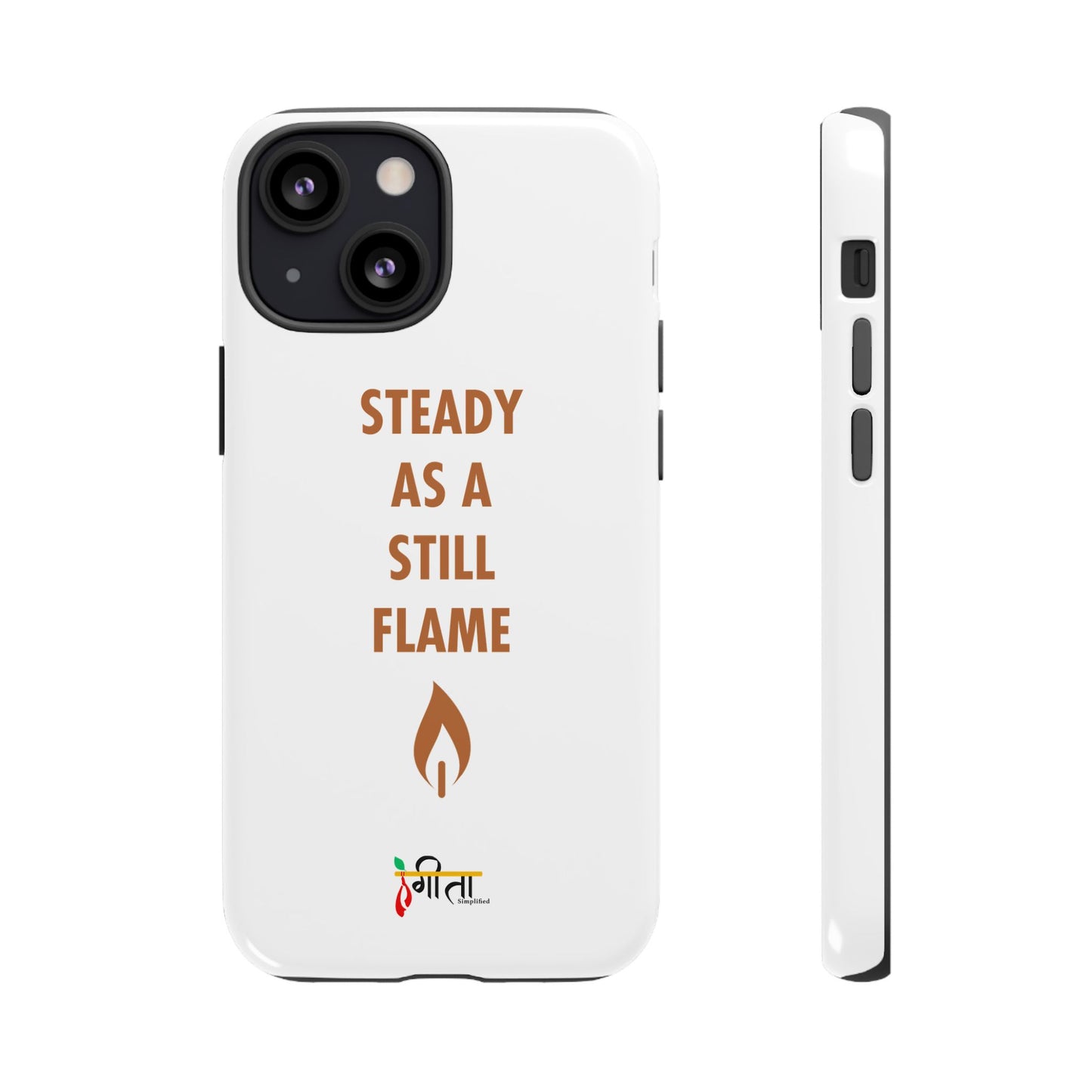 “Still Flame” – The Strength of Inner Calm Phone Case