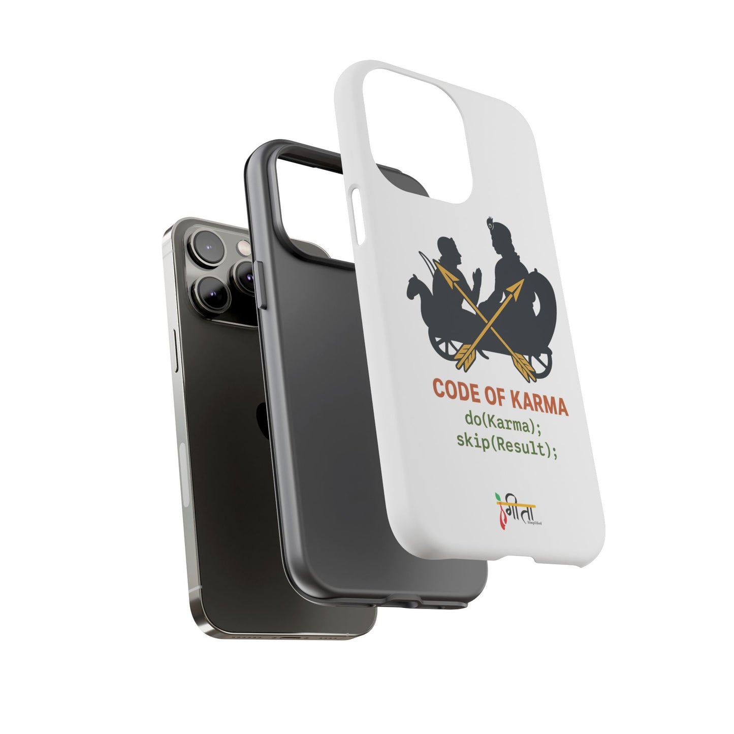 “Driven by Dharma” Krishna Karma Phone Case