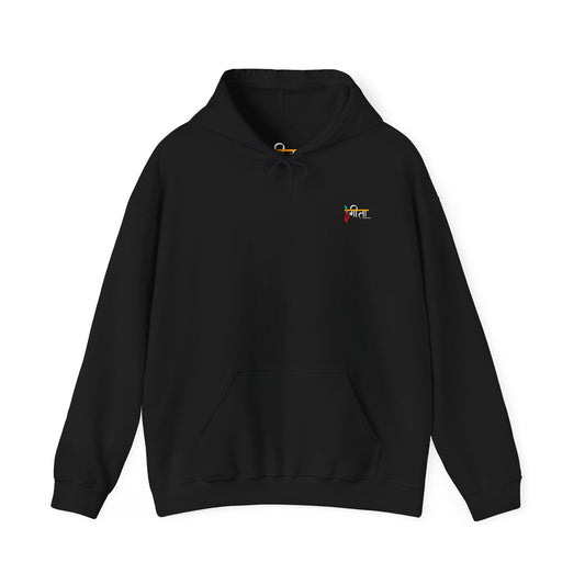 Drive the Karma, Not the Outcome” Krishna Chariot Hoodie