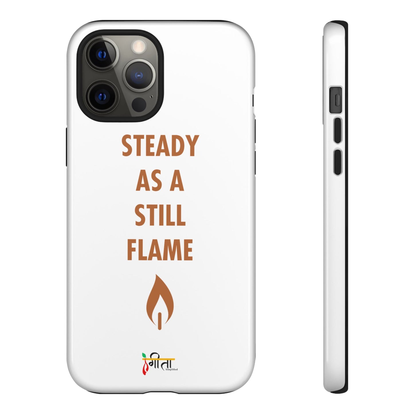 “Still Flame” – The Strength of Inner Calm Phone Case