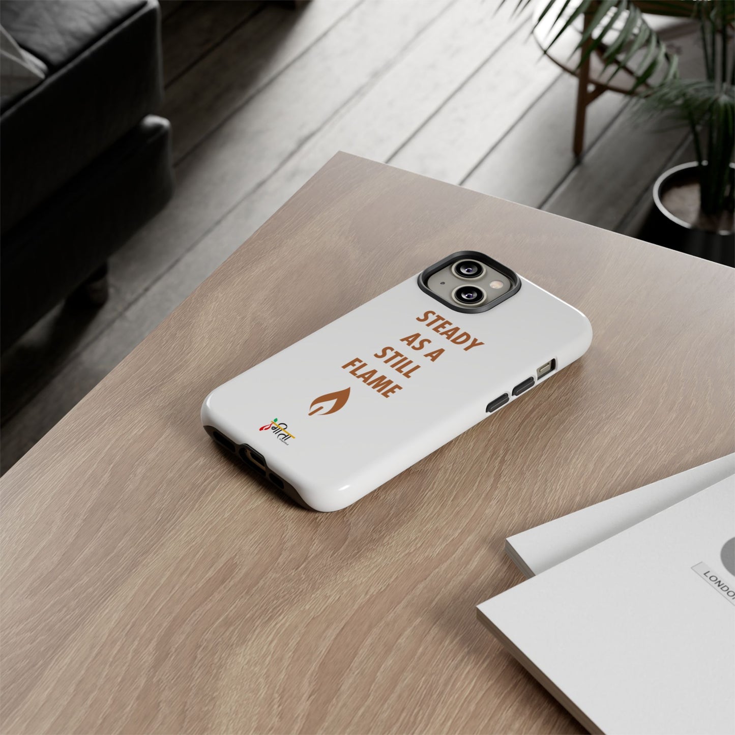 “Still Flame” – The Strength of Inner Calm Phone Case