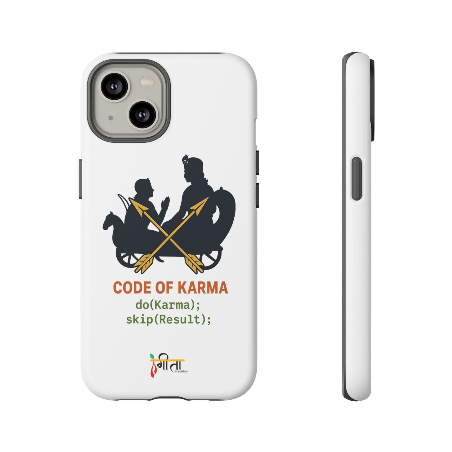 “Driven by Dharma” Krishna Karma Phone Case