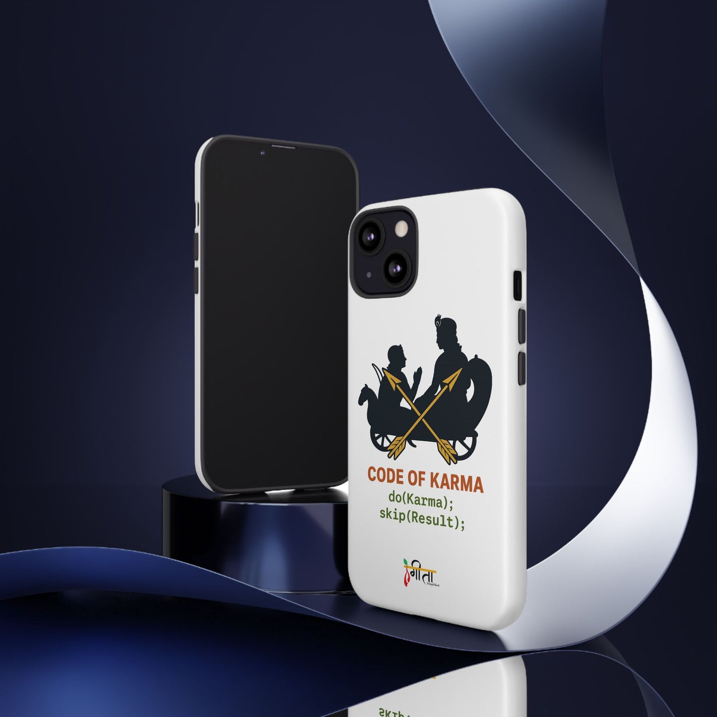 “Driven by Dharma” Krishna Karma Phone Case