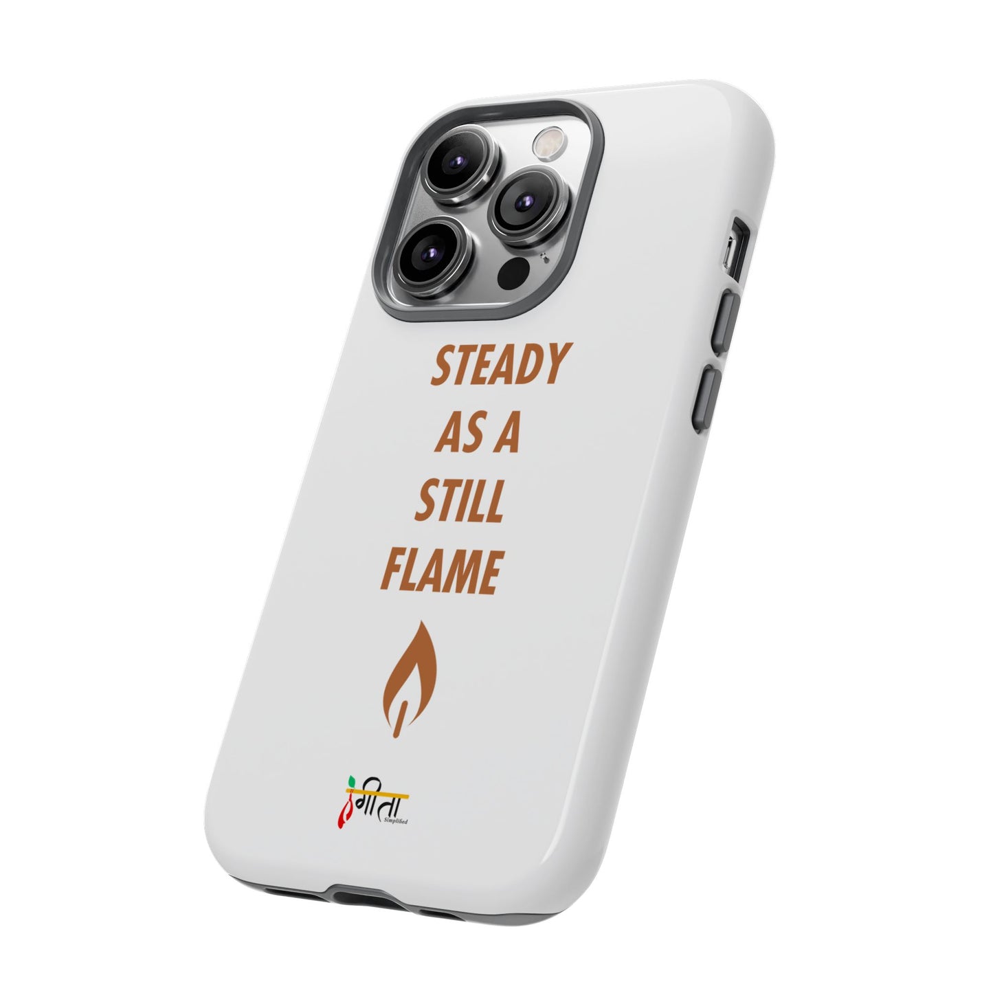 “Still Flame” – The Strength of Inner Calm Phone Case