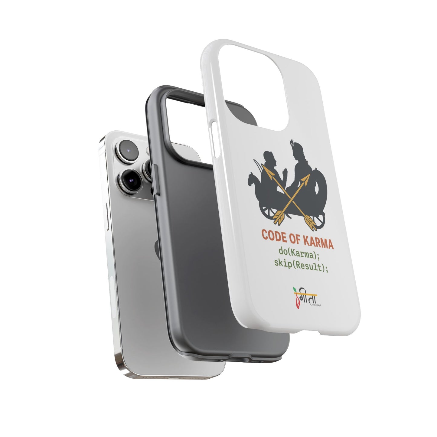 “Driven by Dharma” Krishna Karma Phone Case