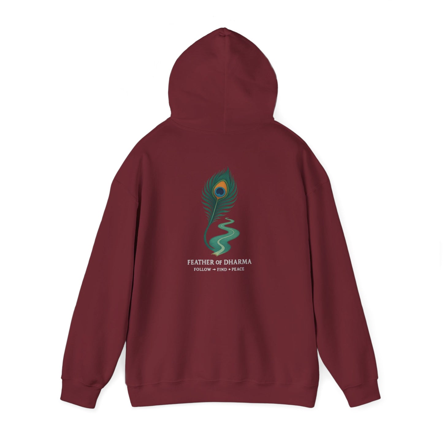 “Feather of Dharma” Spiritual Path Hoodie