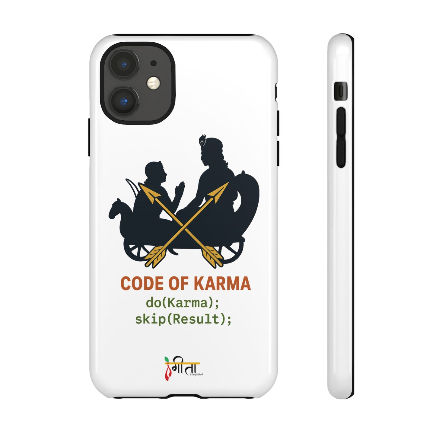 “Driven by Dharma” Krishna Karma Phone Case