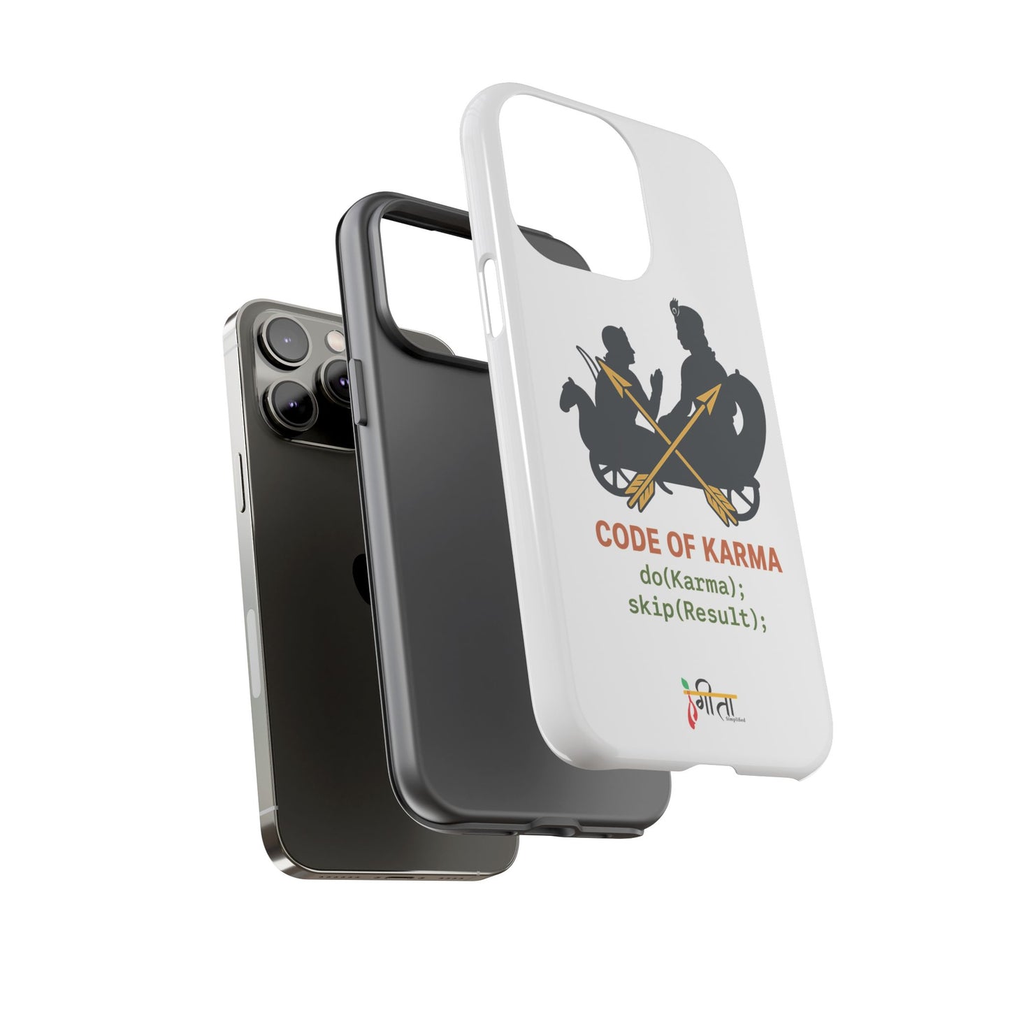 “Driven by Dharma” Krishna Karma Phone Case