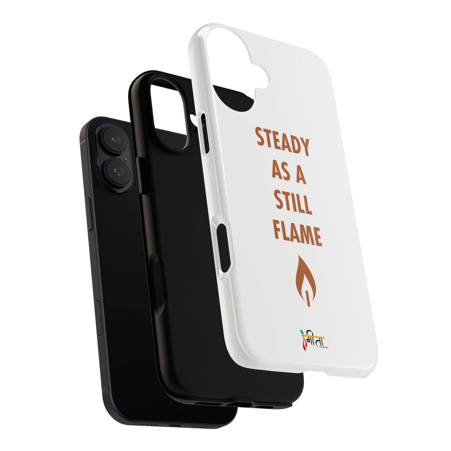 “Still Flame” – The Strength of Inner Calm Phone Case