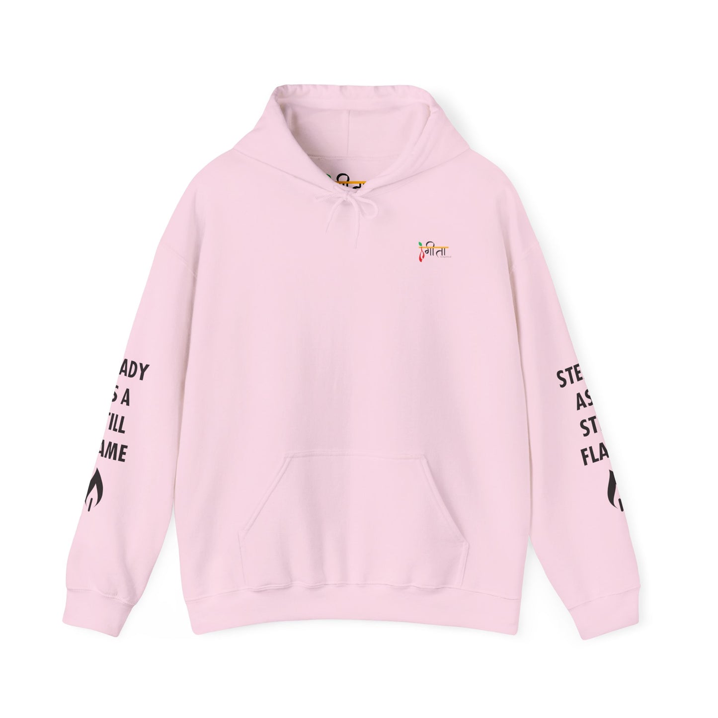 “Wisdom in Motion” – Sthitaprajna Sleeve Art Unisex Hoodie