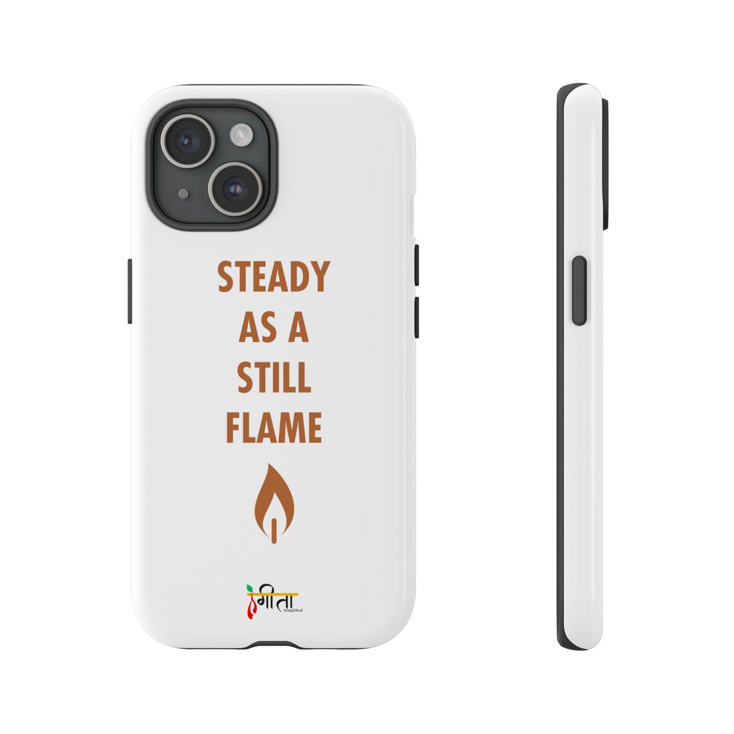 “Still Flame” – The Strength of Inner Calm Phone Case