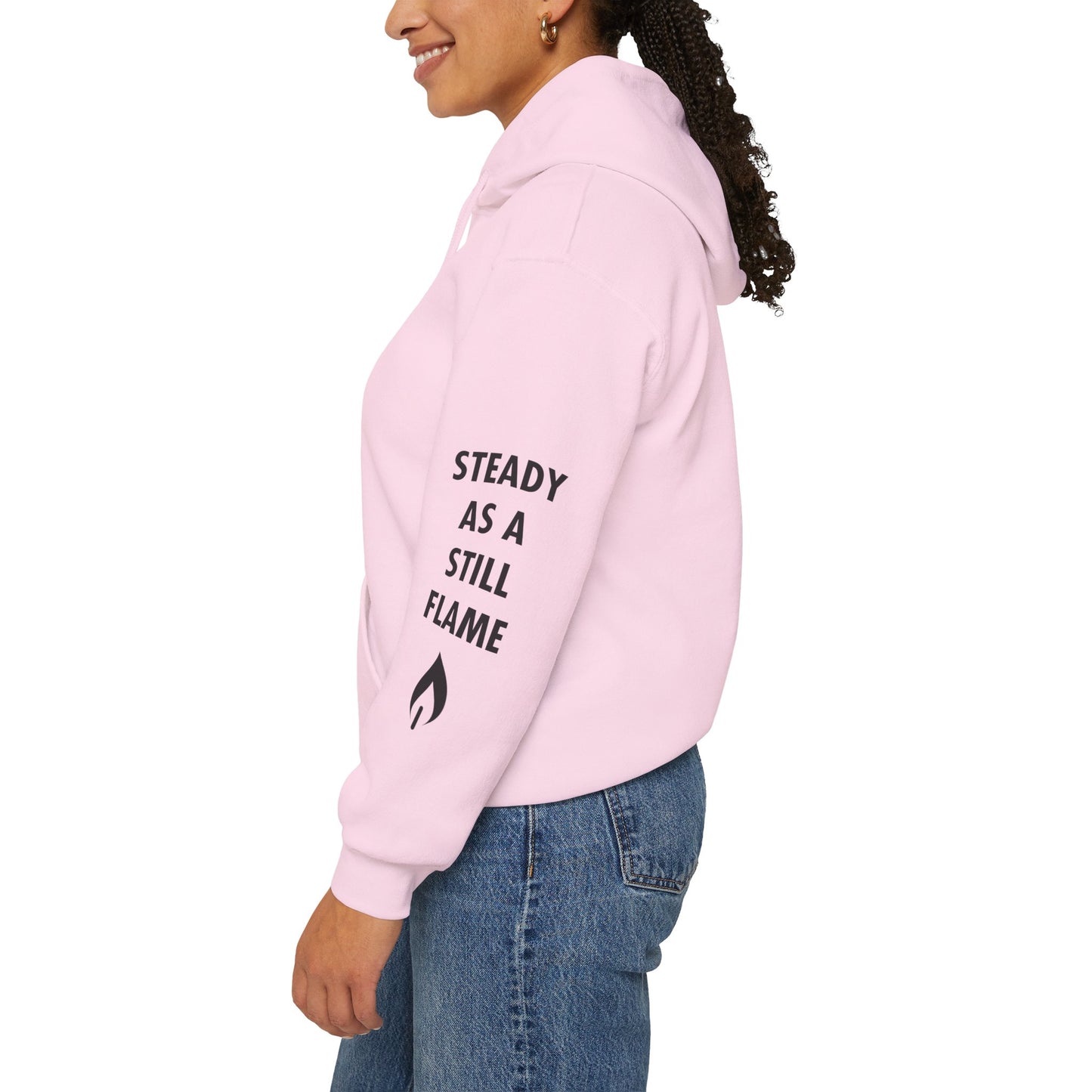 “Wisdom in Motion” – Sthitaprajna Sleeve Art Unisex Hoodie