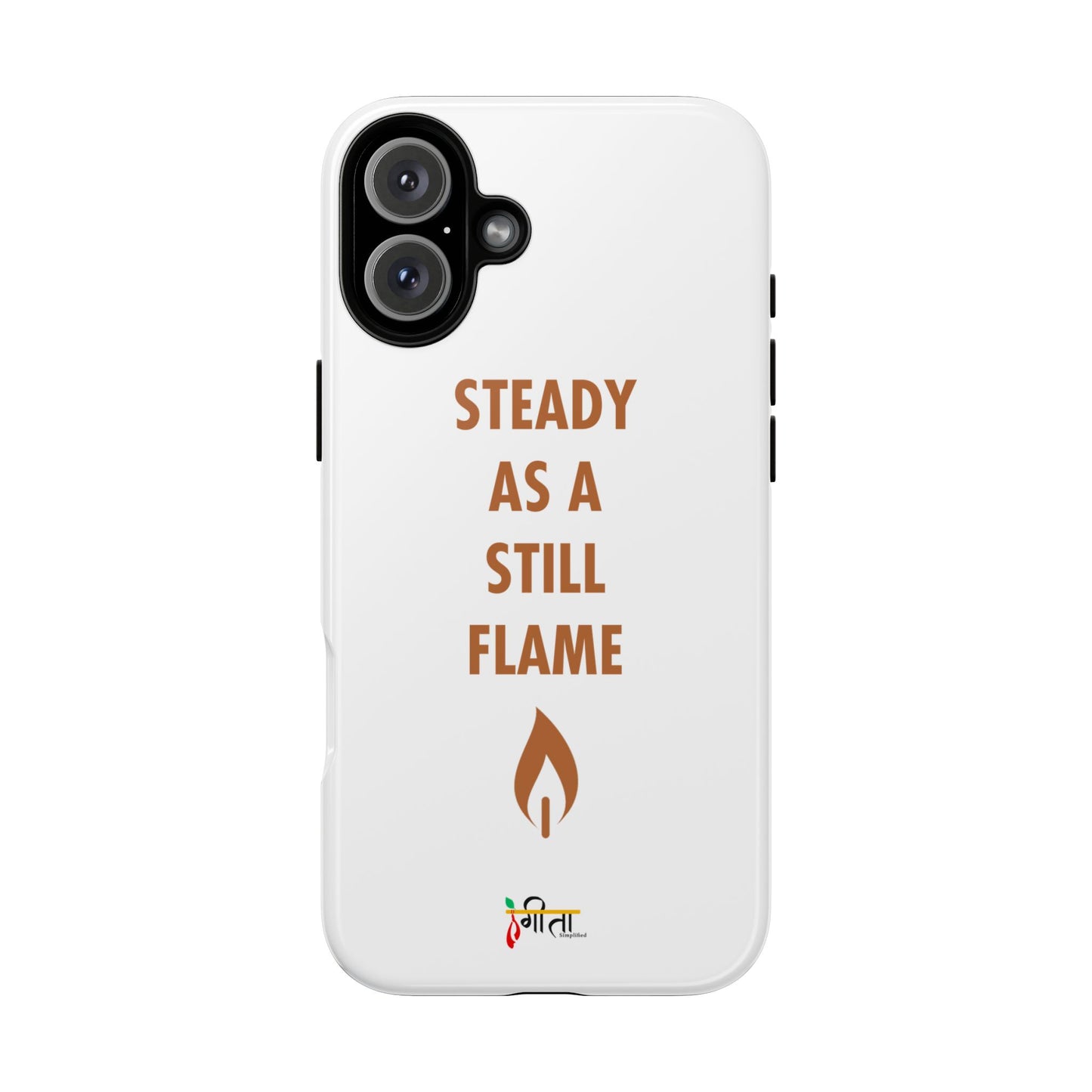 “Still Flame” – The Strength of Inner Calm Phone Case