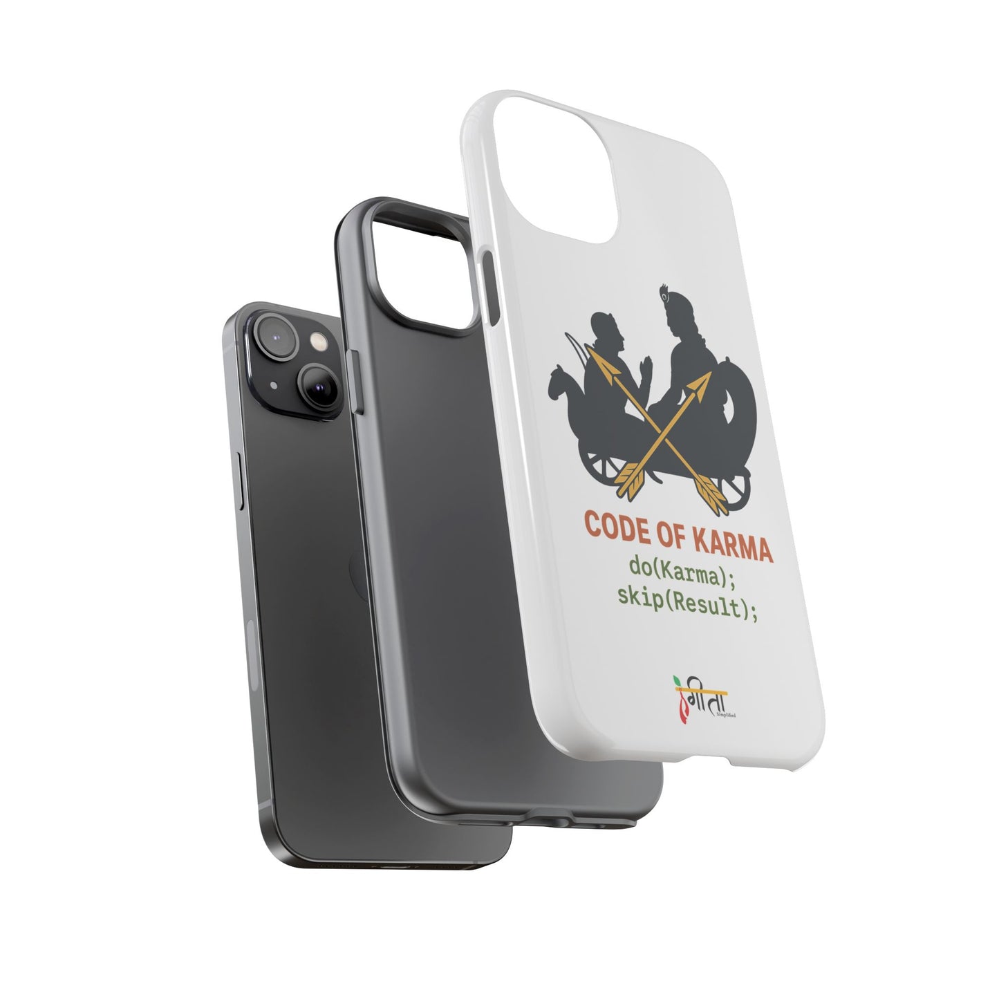 “Driven by Dharma” Krishna Karma Phone Case