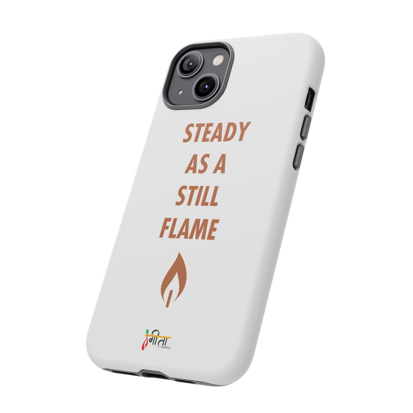 “Still Flame” – The Strength of Inner Calm Phone Case