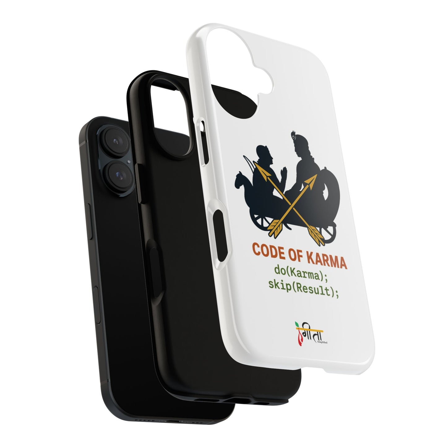 “Driven by Dharma” Krishna Karma Phone Case