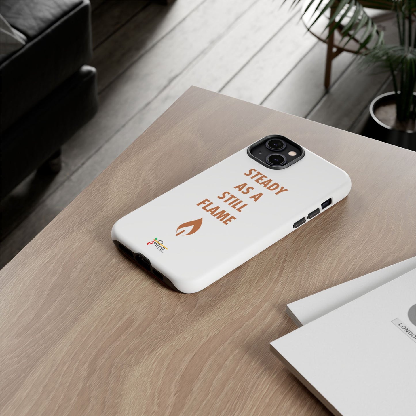 “Still Flame” – The Strength of Inner Calm Phone Case