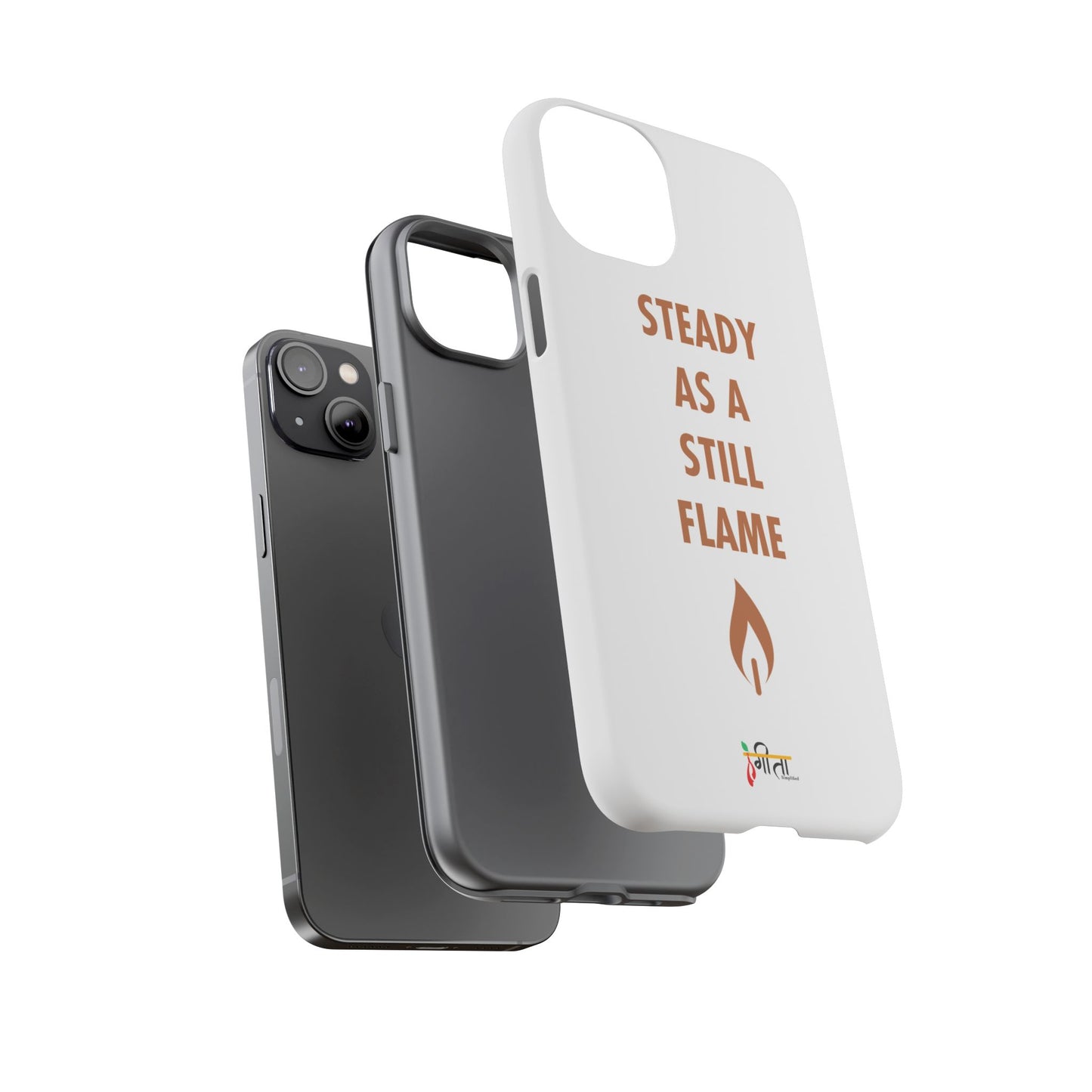 “Still Flame” – The Strength of Inner Calm Phone Case