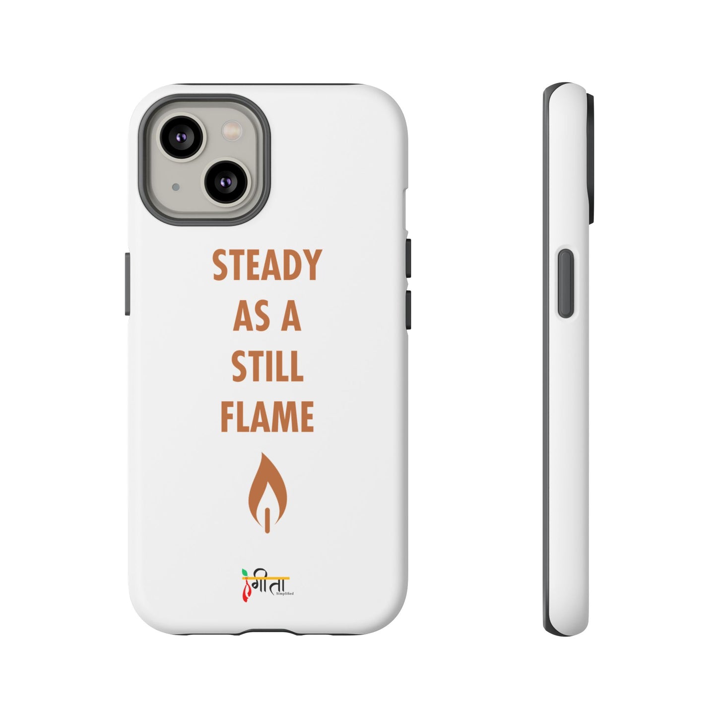 “Still Flame” – The Strength of Inner Calm Phone Case