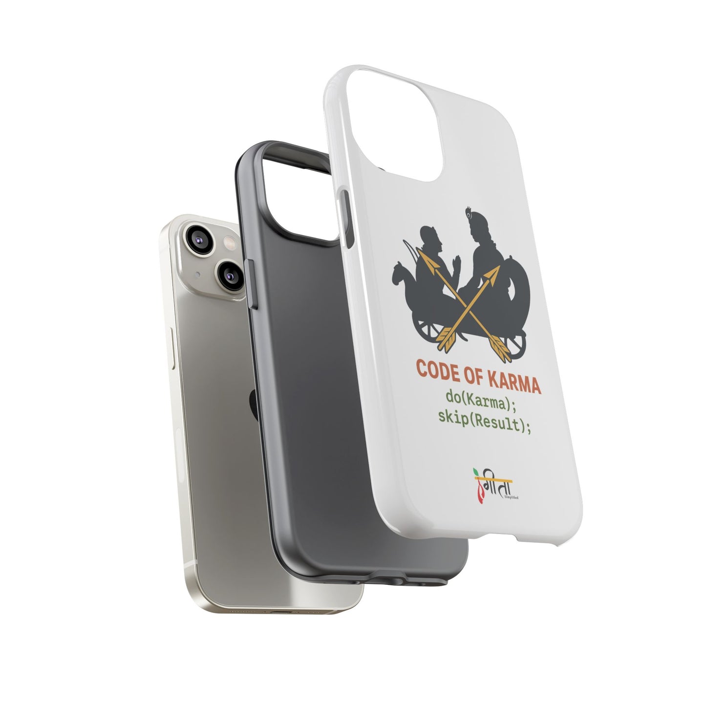 “Driven by Dharma” Krishna Karma Phone Case