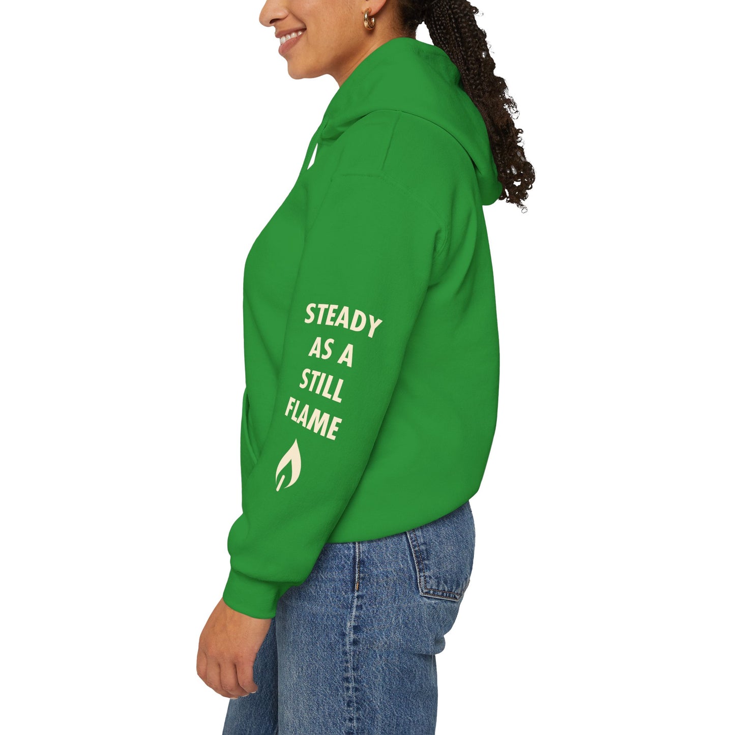 “Wisdom in Motion” – Sthitaprajna Sleeve Art Unisex Hoodie