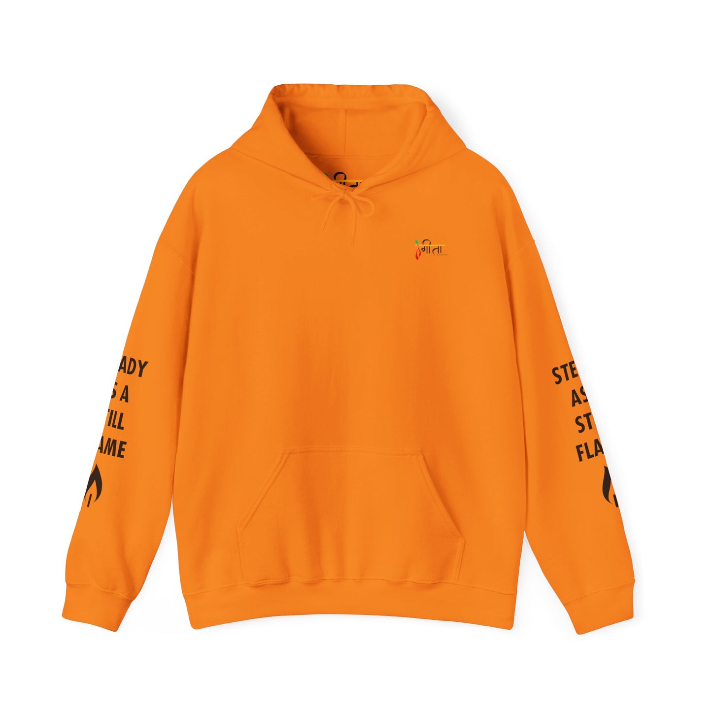 “Wisdom in Motion” – Sthitaprajna Sleeve Art Unisex Hoodie