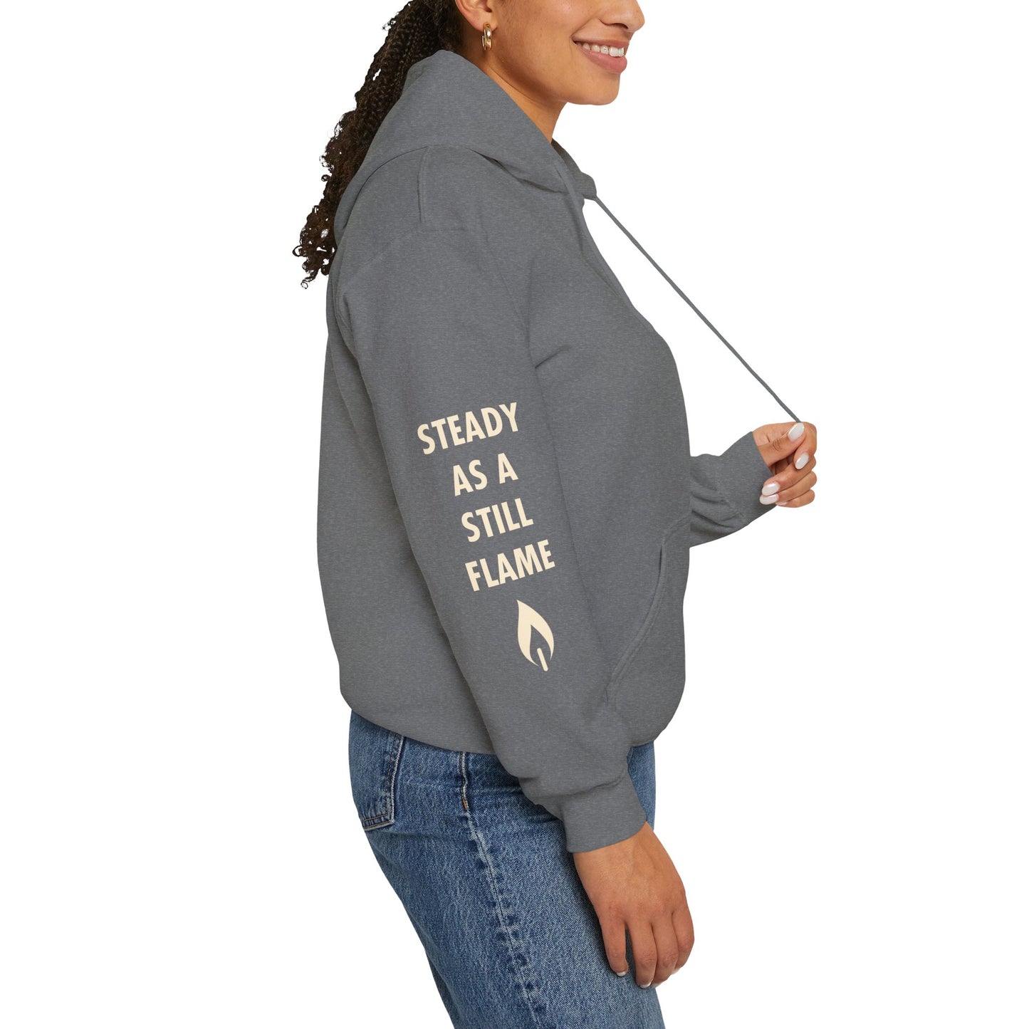 “Wisdom in Motion” – Sthitaprajna Sleeve Art Unisex Hoodie