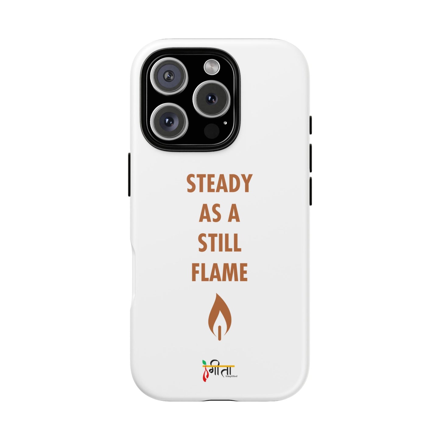 “Still Flame” – The Strength of Inner Calm Phone Case