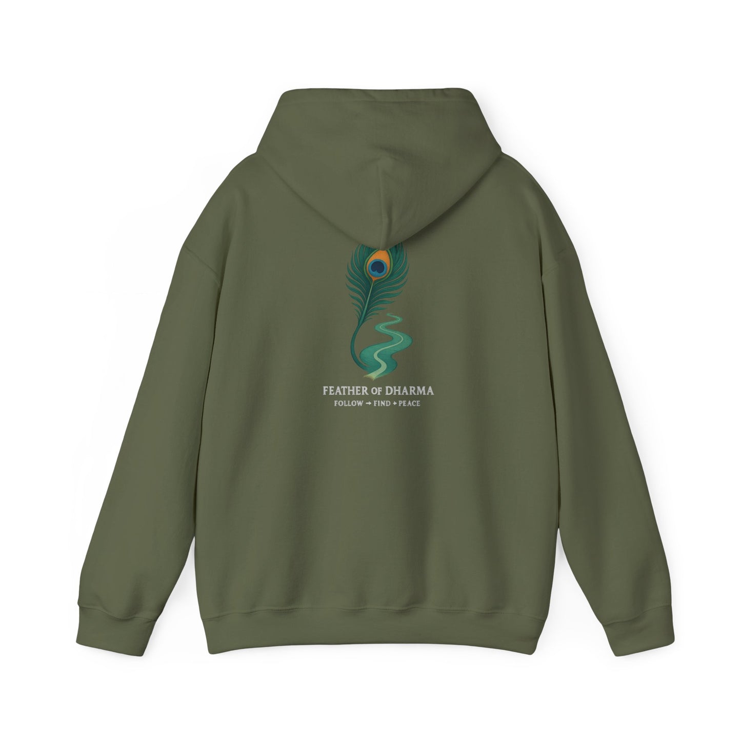 “Feather of Dharma” Spiritual Path Hoodie