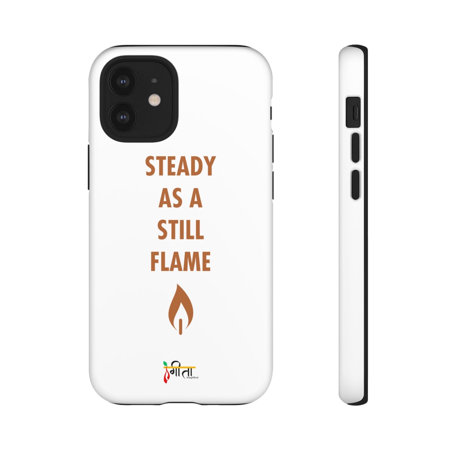 “Still Flame” – The Strength of Inner Calm Phone Case