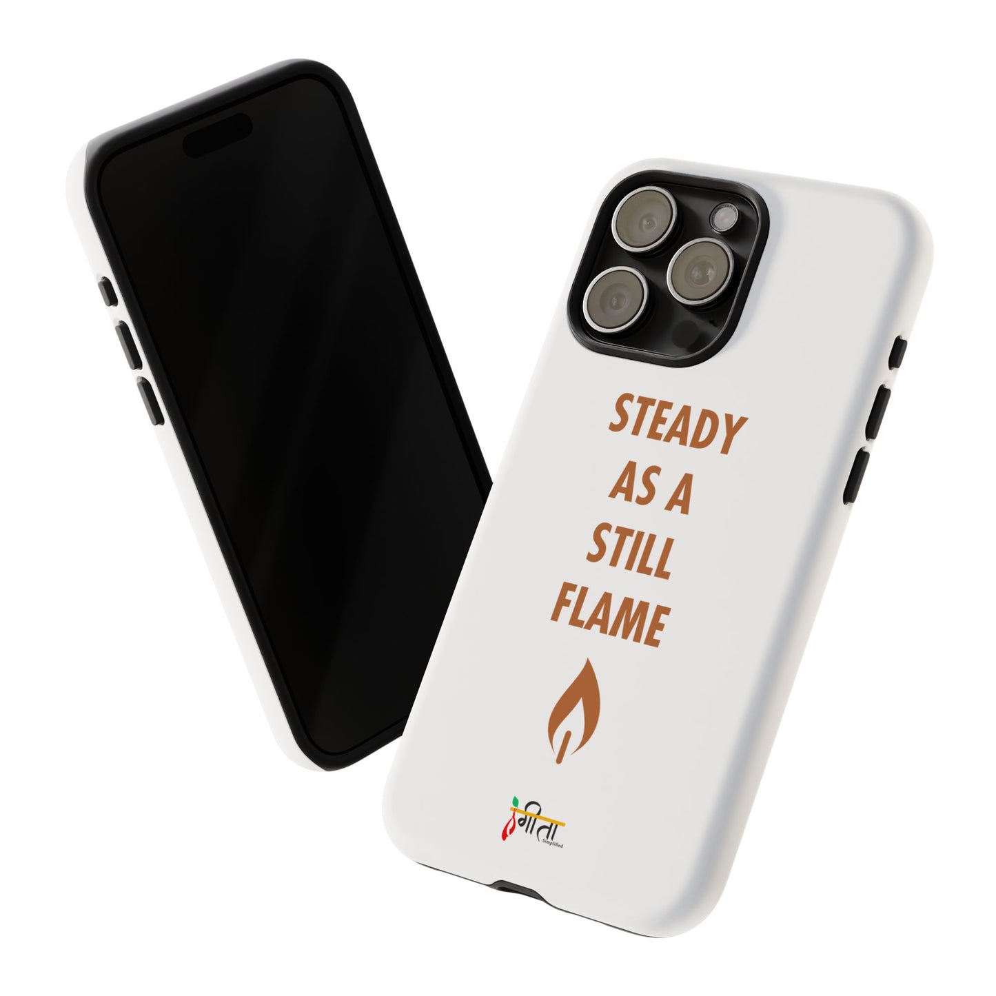 “Still Flame” – The Strength of Inner Calm Phone Case