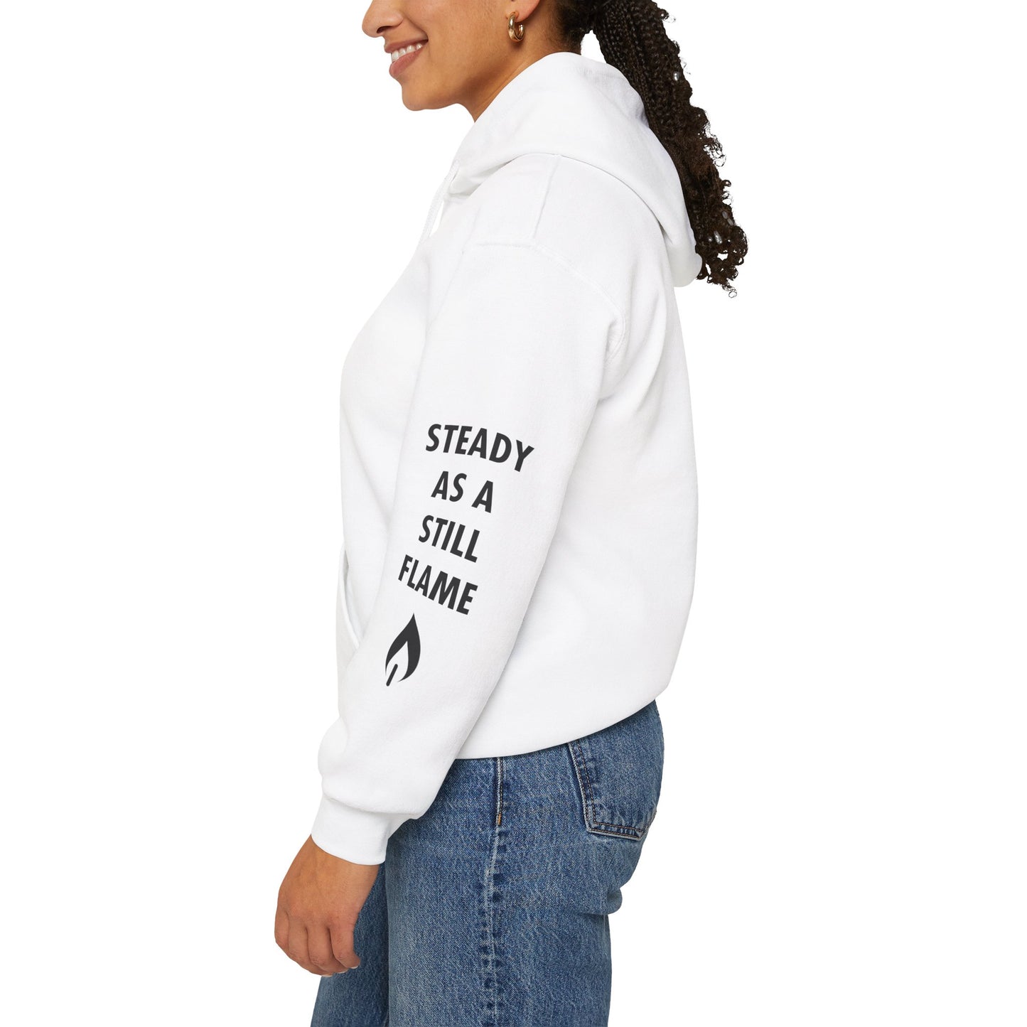 “Wisdom in Motion” – Sthitaprajna Sleeve Art Unisex Hoodie