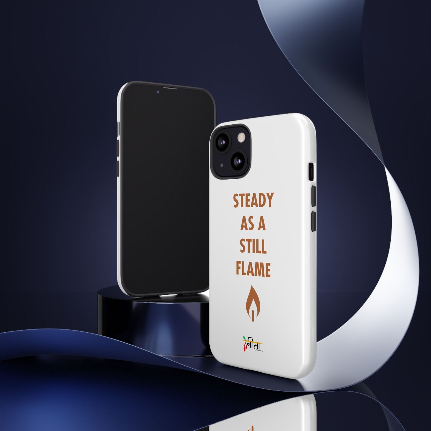 “Still Flame” – The Strength of Inner Calm Phone Case