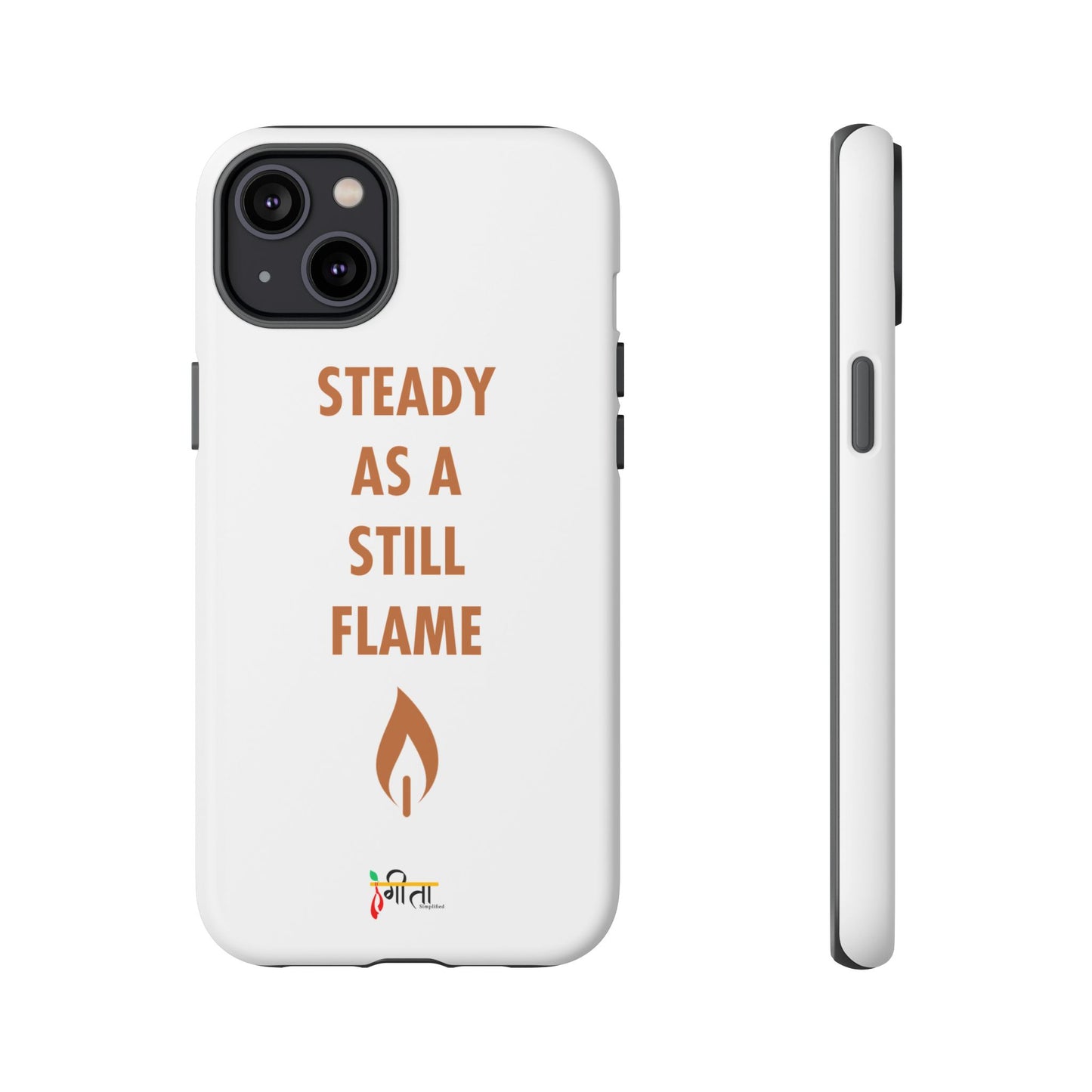 “Still Flame” – The Strength of Inner Calm Phone Case