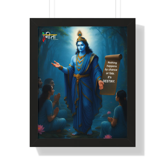 Ready-to-hang Krishna consciousness art – MDF frame, acrylic cover, 3 size options