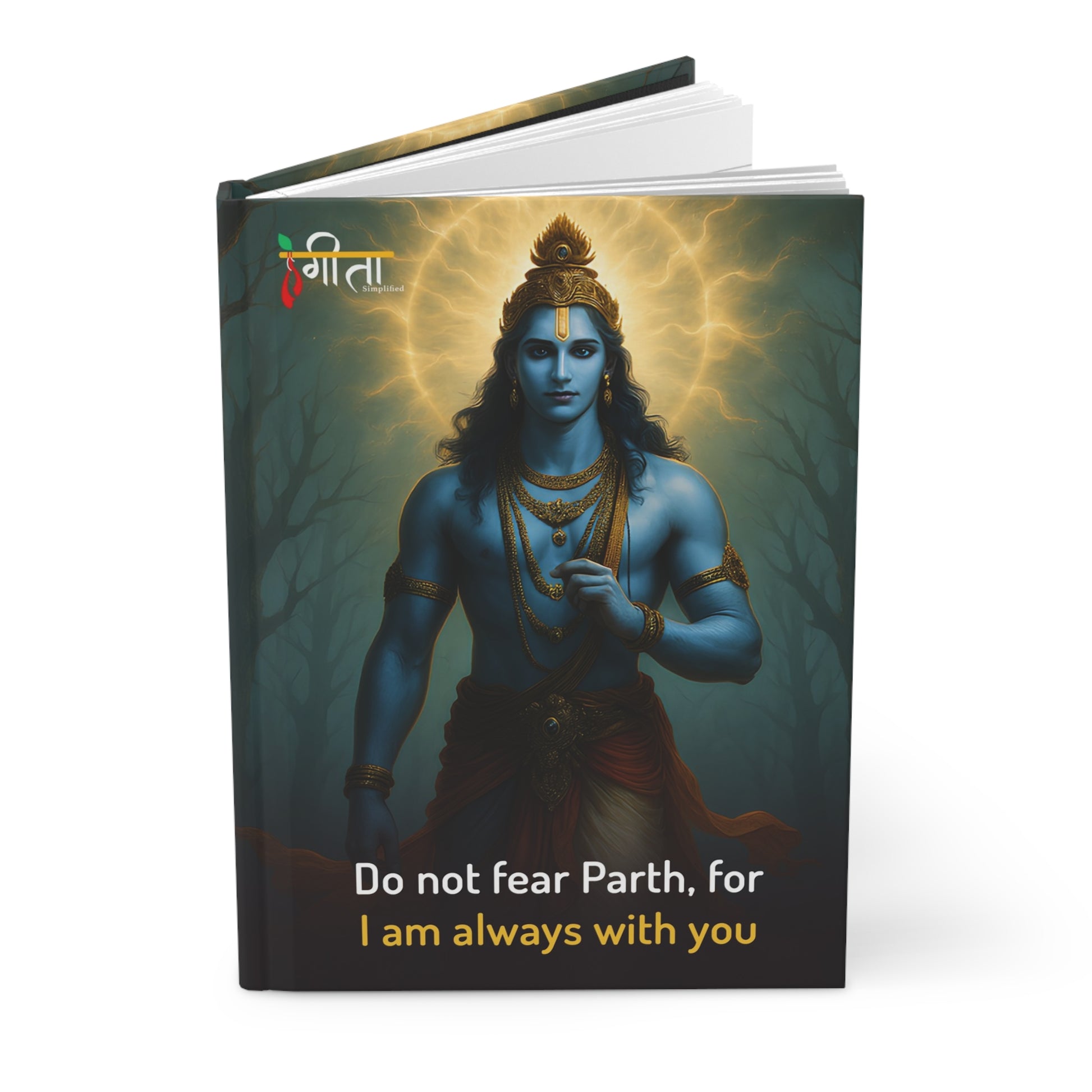 Sanatan Dharma themed journal with Krishna on cover