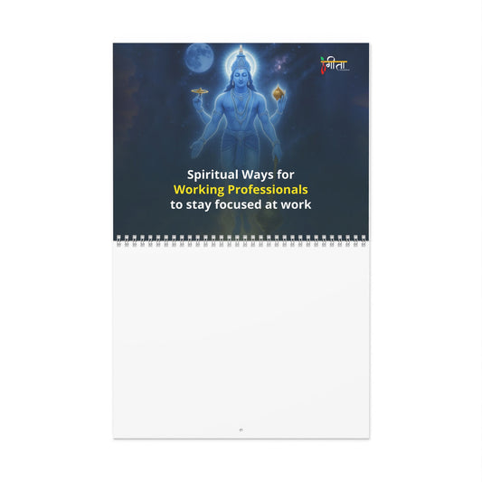 Krishna 2025 Wall Calendar – Motivational Wisdom for the Modern Mind