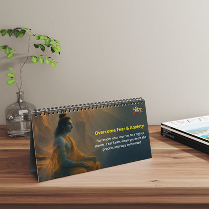 Krishna Inspirational Quote Desktop Display – Spiral-Bound Album
