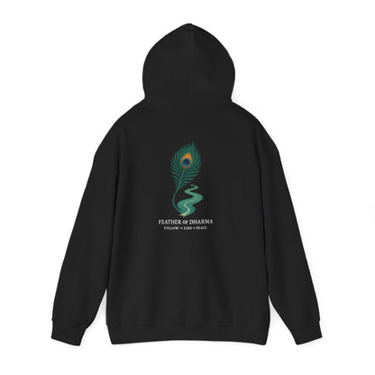 “Feather of Dharma” Spiritual Path Hoodie