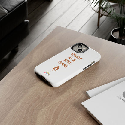 “Still Flame” – The Strength of Inner Calm Phone Case