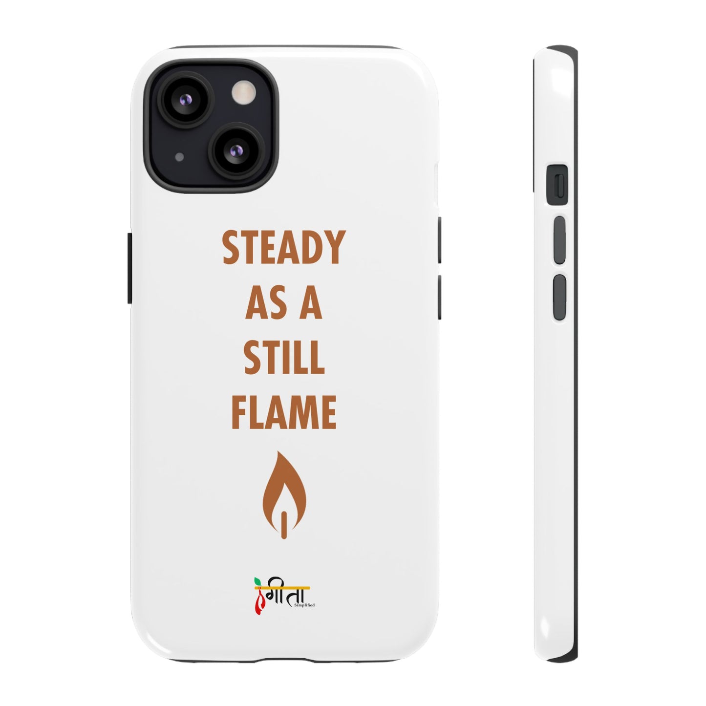 “Still Flame” – The Strength of Inner Calm Phone Case