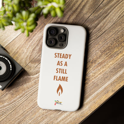 “Still Flame” – The Strength of Inner Calm Phone Case