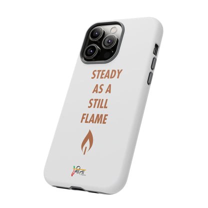 “Still Flame” – The Strength of Inner Calm Phone Case
