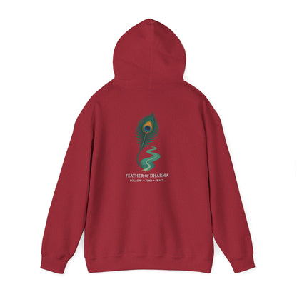 “Feather of Dharma” Spiritual Path Hoodie