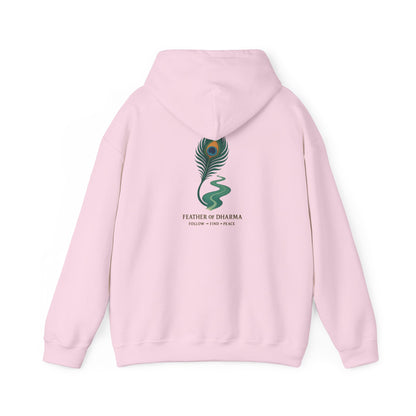 “Feather of Dharma” Spiritual Path Hoodie