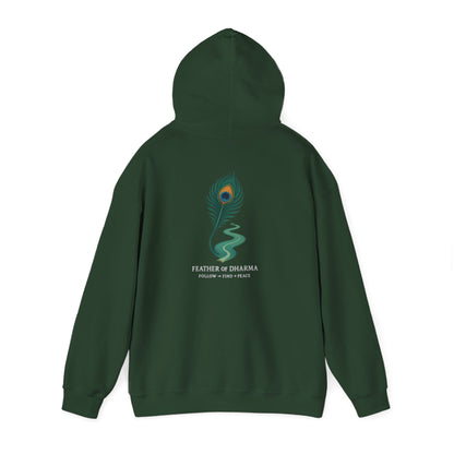 “Feather of Dharma” Spiritual Path Hoodie