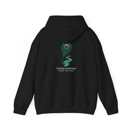 “Feather of Dharma” Spiritual Path Hoodie