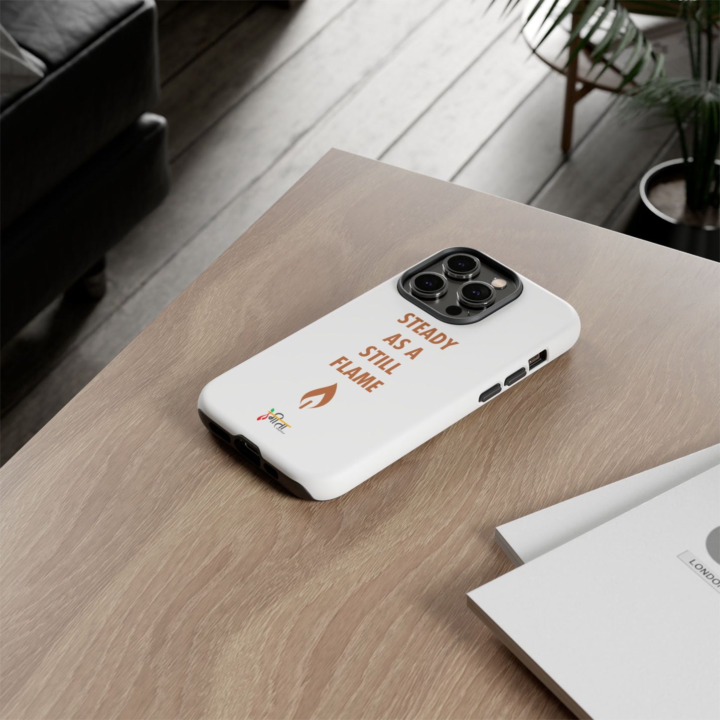 “Still Flame” – The Strength of Inner Calm Phone Case