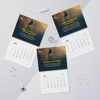 Krishna Consciousness Wall Calendar 2025 – Wisdom for Stress-Free Work Life
